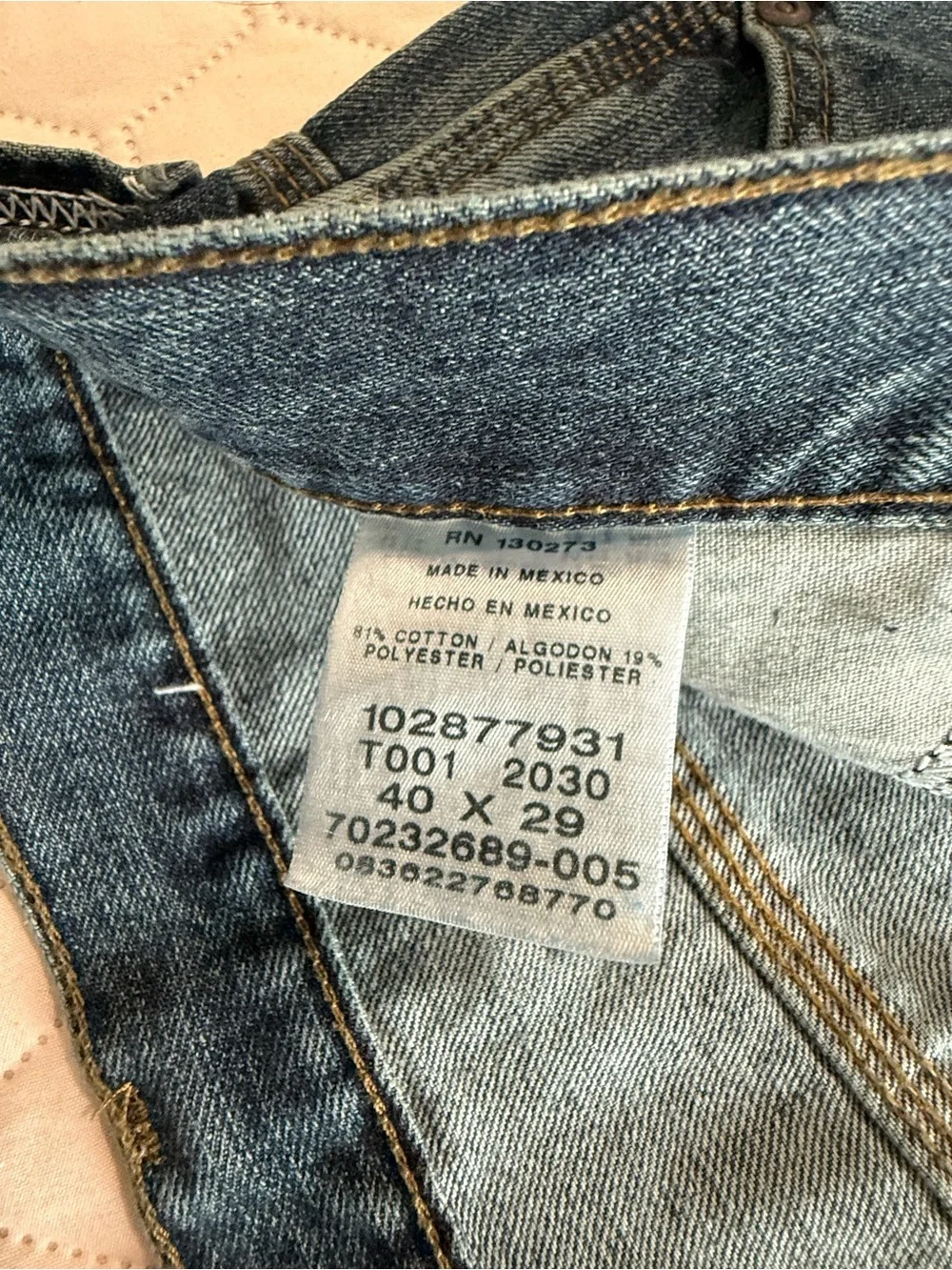 NWT Lee Men's Carpenter Jeans Loose Fit Straight Leg Size 40x29
